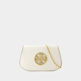 Reva Clutch - Tory Burch - Leather - New Ivory