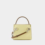 Lee Radziwill Pebbled Petite Double Bag - Tory Burch - Leather - Lemon