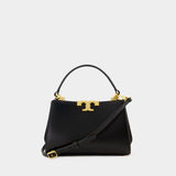 Eleanor Mini Satchel Bag - Tory Burch - Leather - Black