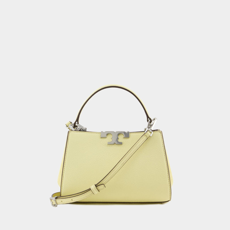 Eleanor Pebbled Mini Satchel Bag - Tory Burch - Leather - Lemon