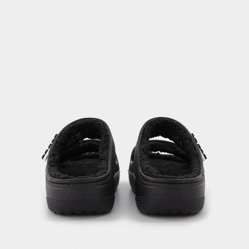 Classic Cozzzy Sandal黑色毛毛凉鞋