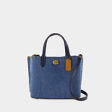 Willow 24 蓝色帆布购物袋