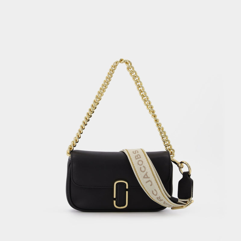 J Marc Mini Hobo Bag - Marc Jacobs -  Black - Leather