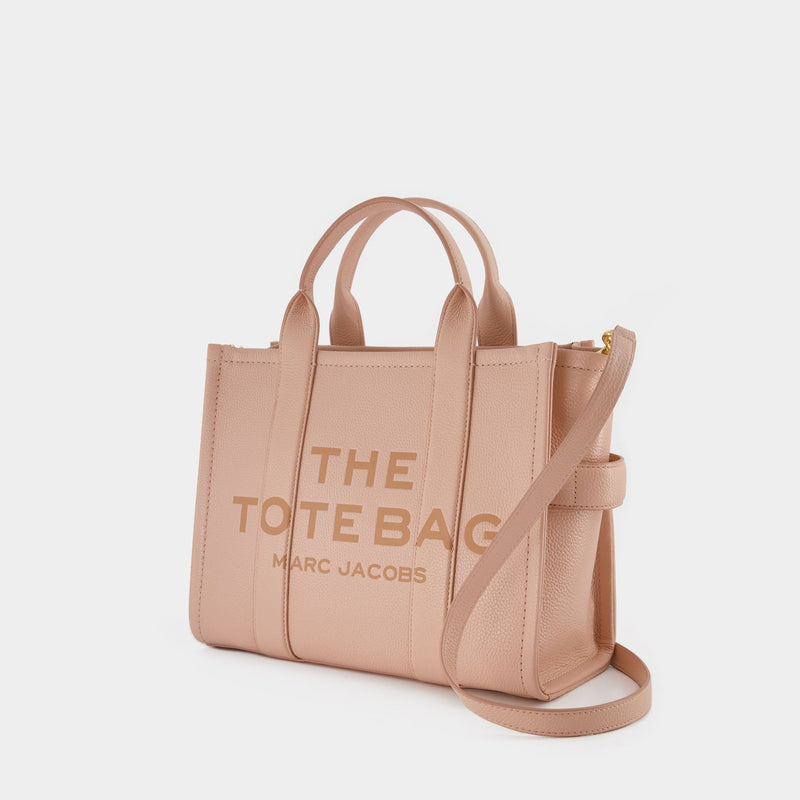 The Medium Tote Bag 粉色皮制中号托特购物包