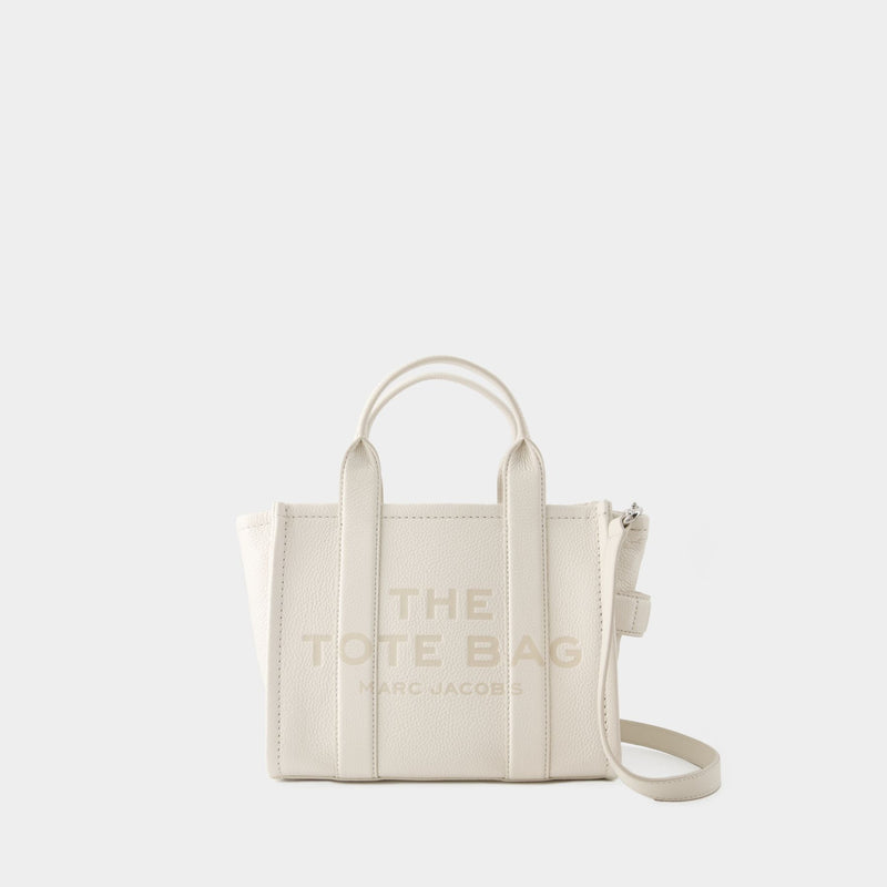 The Mini Tote 银色皮制迷你托特包