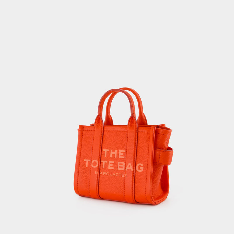 The Micro Tote Bag - Marc Jacobs - Leather - Orange