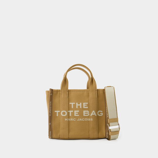The Mini Tote 棕色棉质迷你托特购物包