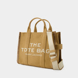 The Medium Tote 棕色棉质中号托特购物包