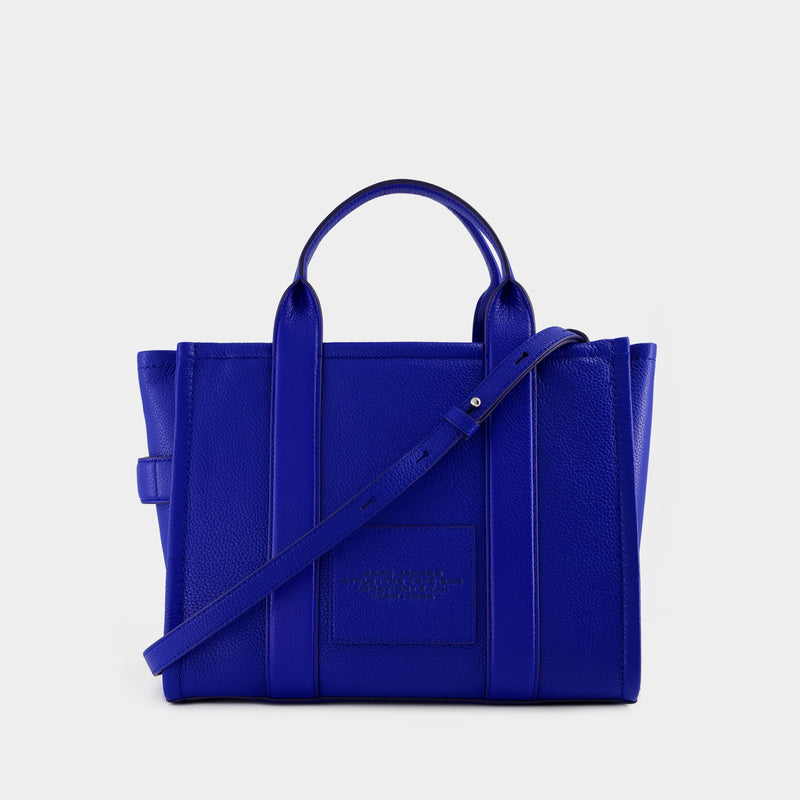 Marc Jacobs蓝色皮质中号托特包