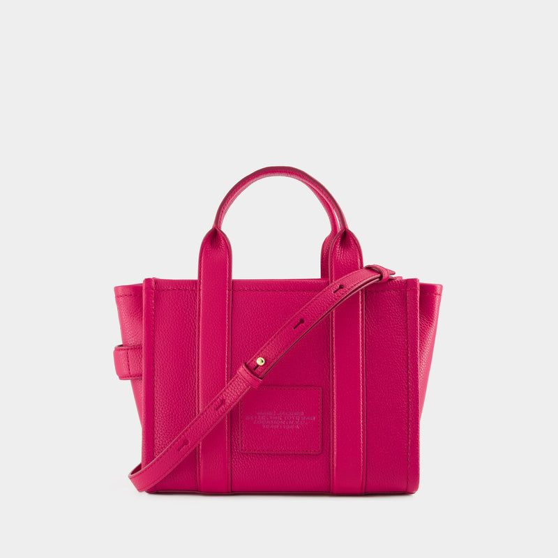 Marc Jacobs粉色皮质小号托特包