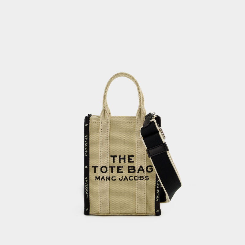 Marc Jacobs米色棉质手机托特包
