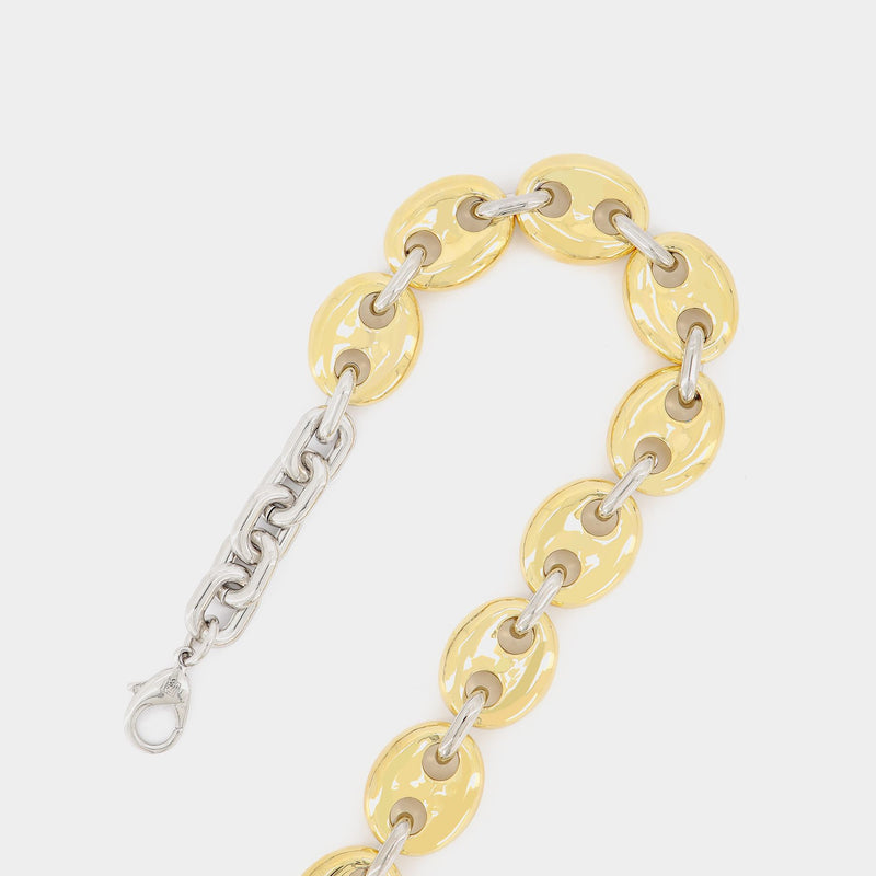 帕高 Paco Rabanne X Eight Necklace 镀金金属项链