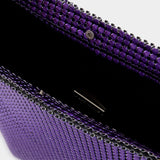 Pixel Hobo Bag - Paco Rabanne - Purple - Strass