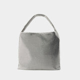 Pixel 银色铝质托特包