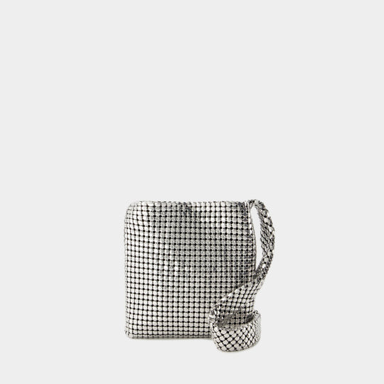 Pixel 银色铝质斜挎包