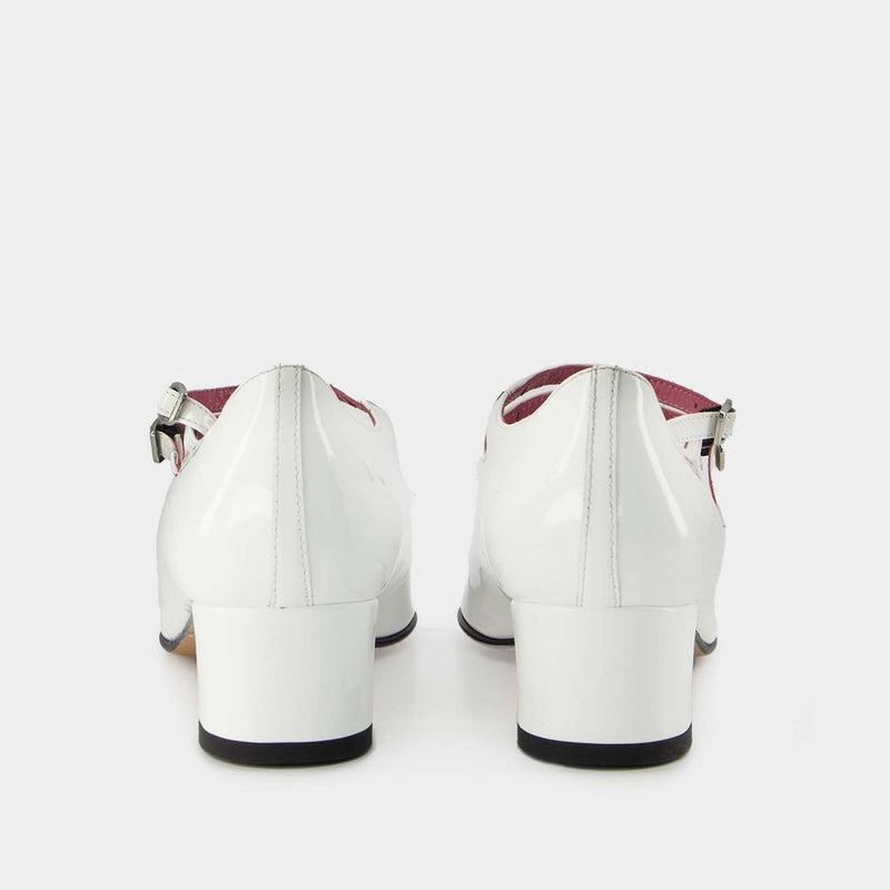 Carel Kina 经典亮面皮质玛丽珍鞋正品