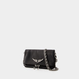 Rock Nano Hobo Bag - Zadig & Voltaire - Leather - Black/Silver