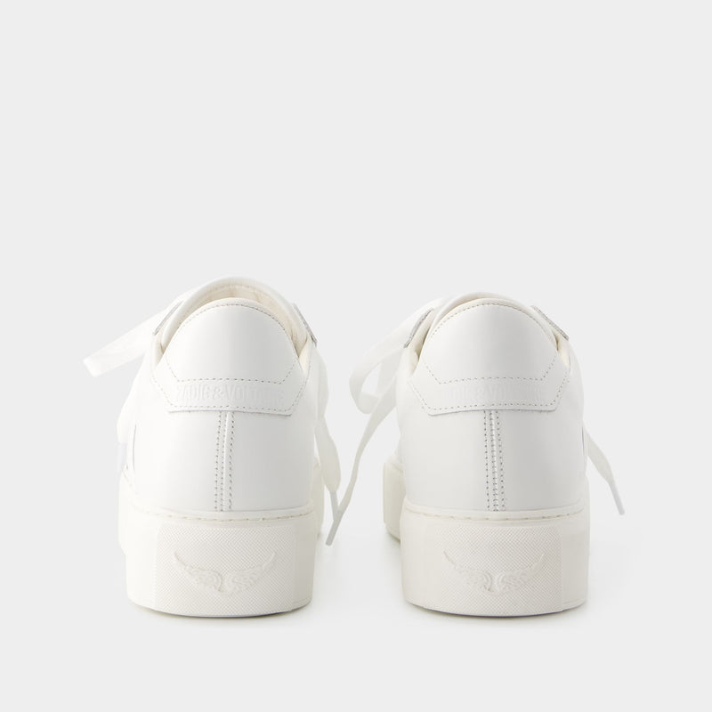 La Flash Chunky Sneakers - Zadig & Voltaire - Leather - White