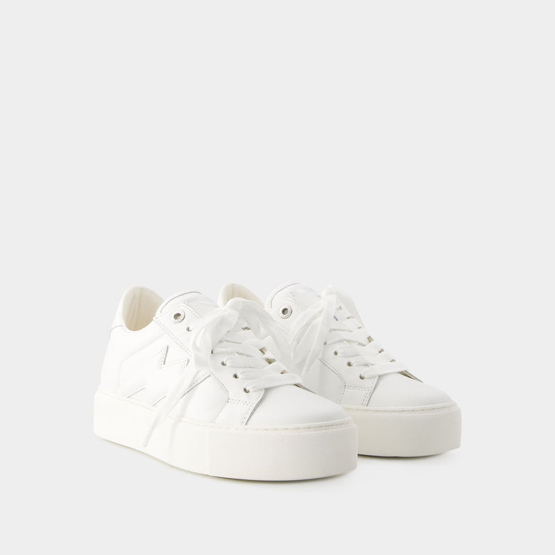 La Flash Chunky Sneakers - Zadig & Voltaire - Leather - White