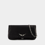 Rock Minimal Hobo Bag - Zadig & Voltaire - Leather - Black