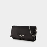 Rock Minimal Hobo Bag - Zadig & Voltaire - Leather - Black