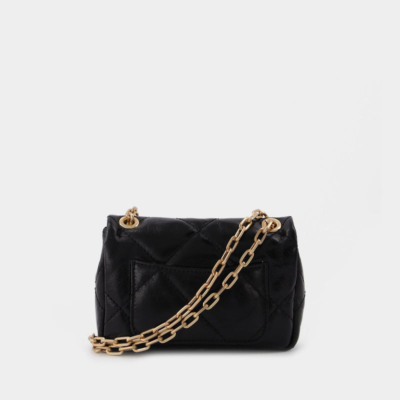 Nano Moon Hobo Bag - Vanessa Bruno -  Black - Leather