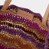 Cabas L Tote Bag - Vanessa Bruno - Multi - Raphia