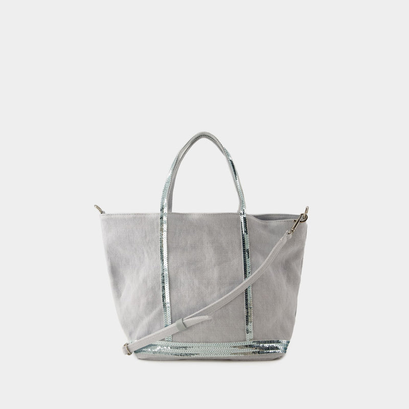 Cabas S Shopper Bag - Vanessa Bruno - Linen - Grey