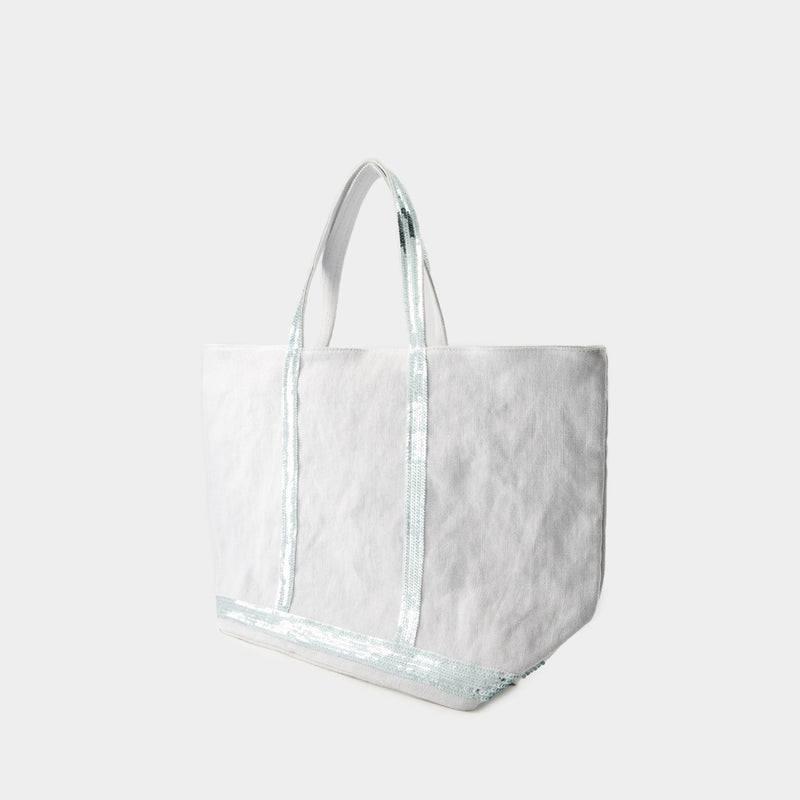 Cabas L Shopper Bag - Vanessa Bruno - Linen - Grey