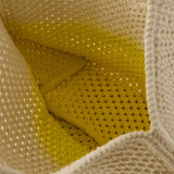 Panier Shopper Bag - Vanessa Bruno - Cotton - White/Yellow