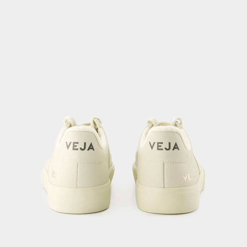 Veja Campo Winter 米色无铬皮革运动鞋