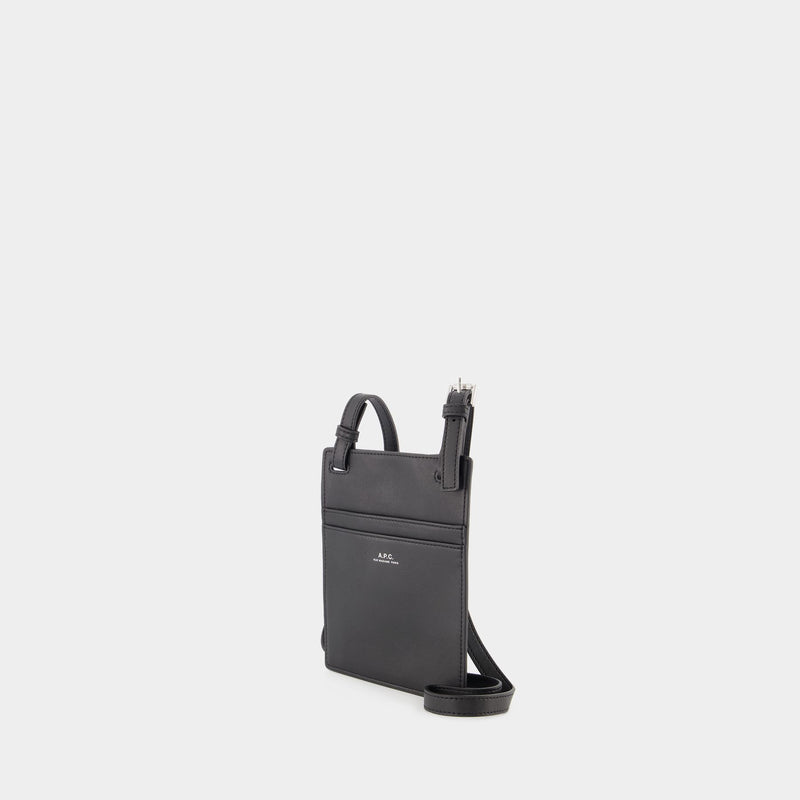 Pouch Nino Crossbody - A.P.C. - Black - Synthetic