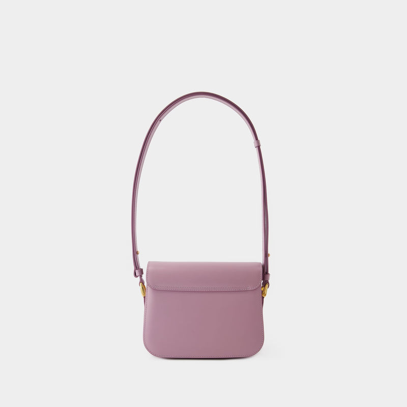 A.P.C. Grace Small Crossbody 紫色光面牛皮斜挎包