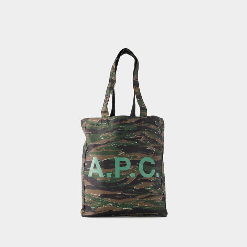 A.P.C. Lou Reversible Tote 卡其色植鞣皮托特包