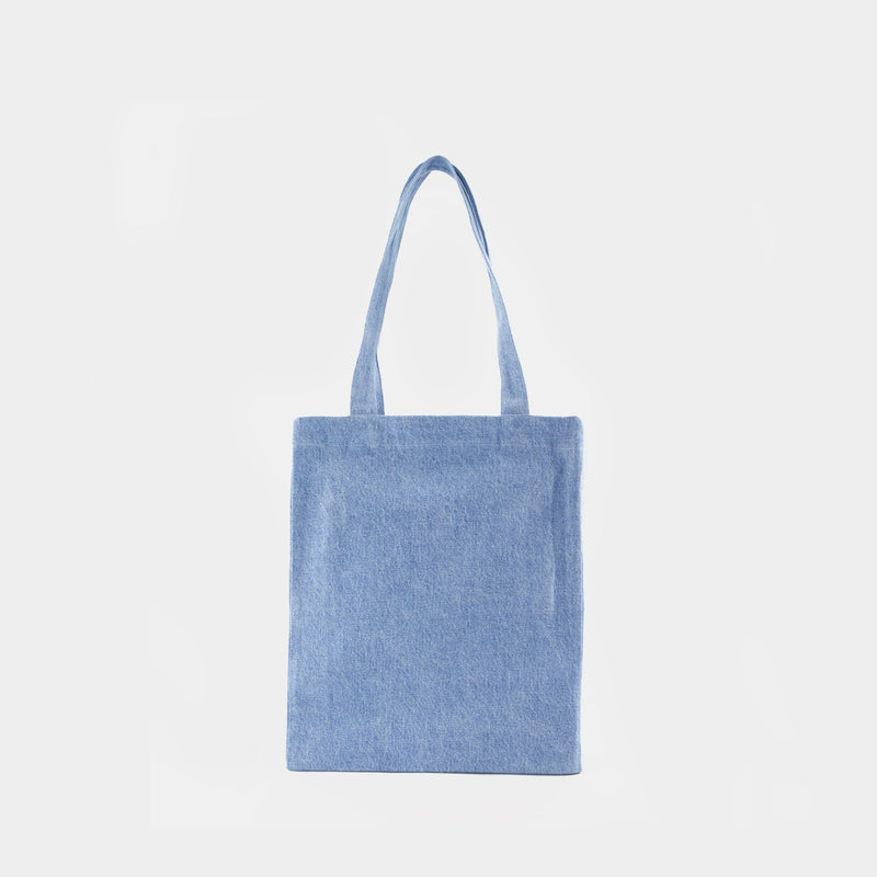 Lou 浅蓝色棉质购物袋