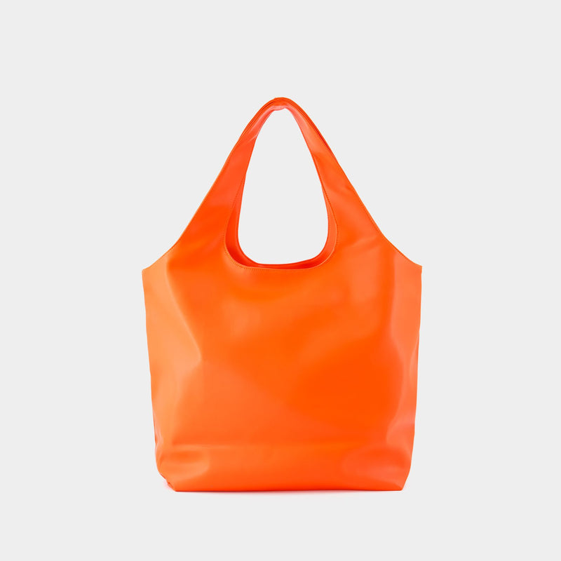 Ninon 橘色植鞣皮购物袋