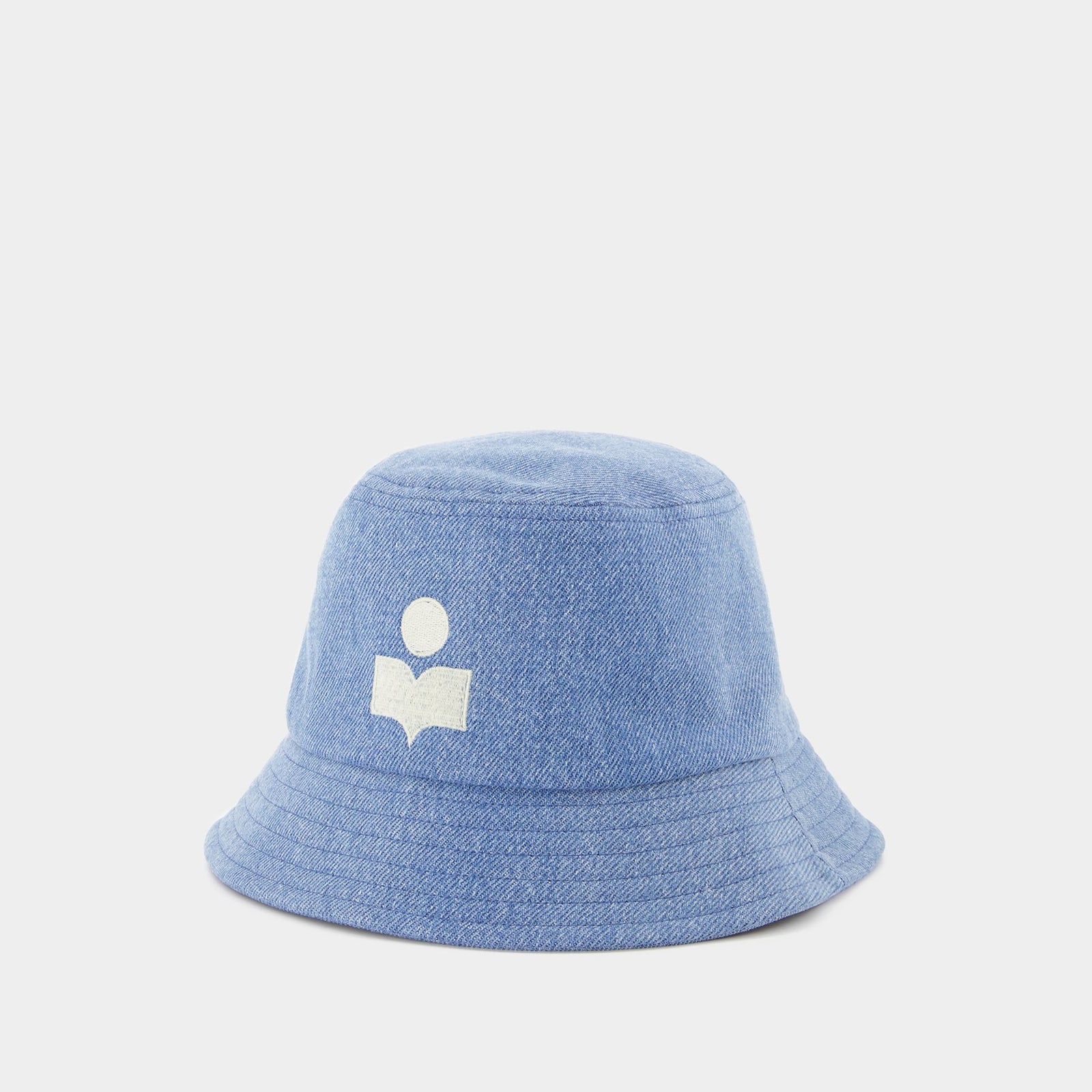 帽子・その他 Haley-Gb Hat - Isabel Marant - Aqua - Cotton Haley Hat Man ecru and black | ISABEL MARANT Official online