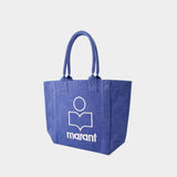 Small Yenky Shopper Bag - Isabel Marant - Cotton - Blue