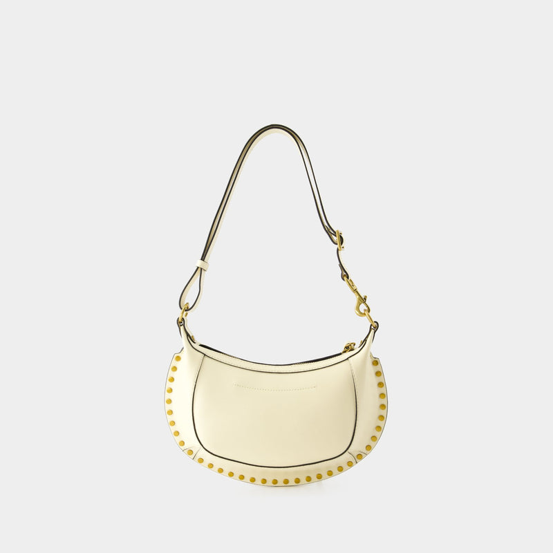 Isabel Marant OskanMo奶油色皮质斜挎包