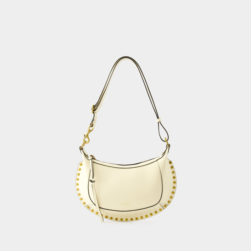 Isabel Marant OskanMo奶油色皮质斜挎包