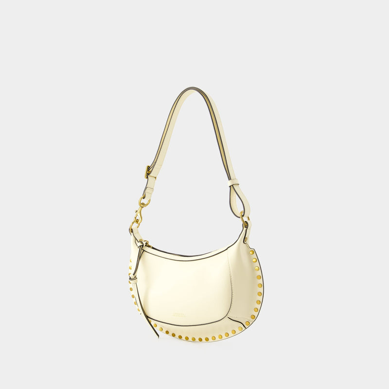 Isabel Marant OskanMo奶油色皮质斜挎包