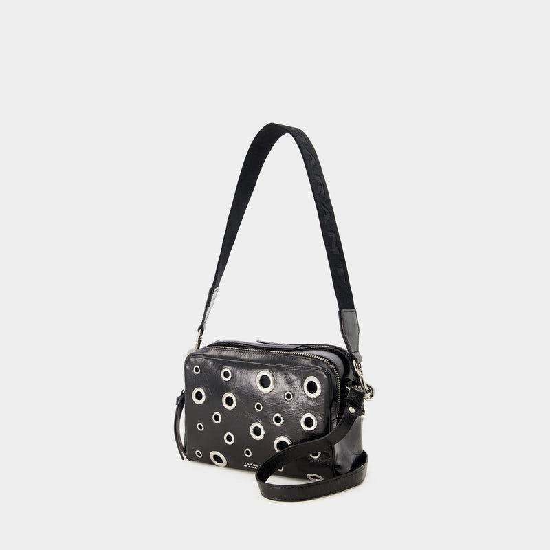 Isabel Marant Wardy黑色皮质相机斜挎包