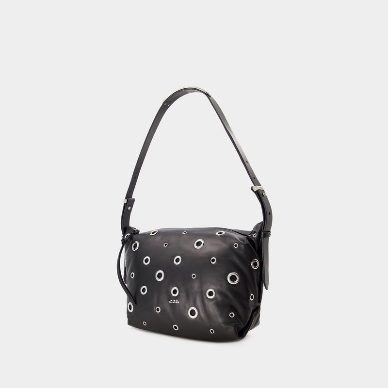 Isabel Marant Leyden Gd黑色皮质单肩包
