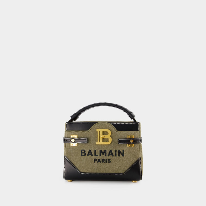 Bbuzz 22 Crossbody bag - Balmain - Canvas - Khaki