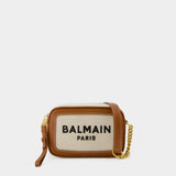 B-Army Camera Bag - Balmain - Canvas - Beige