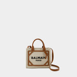 B-Army Shopper Mini Tote - Balmain - Canvas - Brown