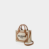 B-Army Shopper Mini Tote - Balmain - Canvas - Brown