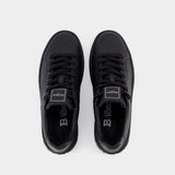 B Court Sneakers - Balmain - Leather - Black