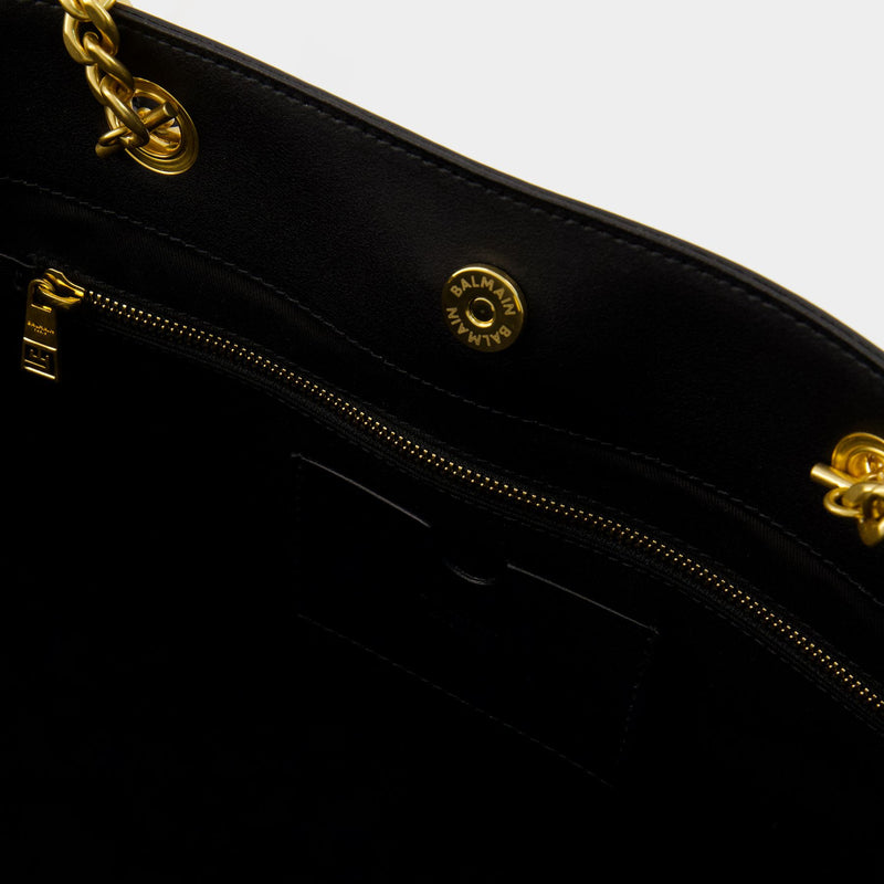 1945 Tote - Balmain - Leather - Black