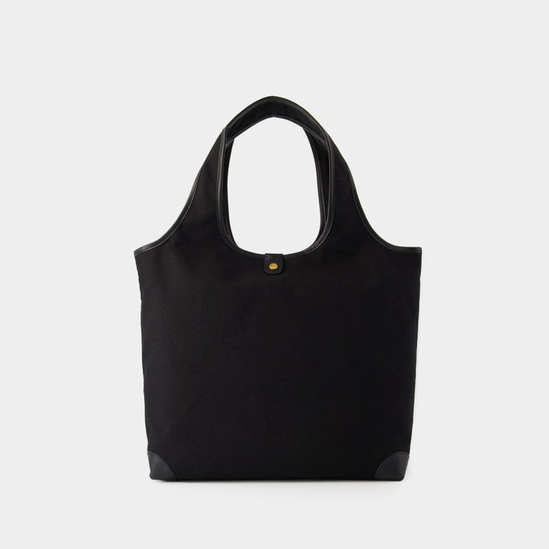 B-Army Large Shopper Bag - Balmain - Leather - Black